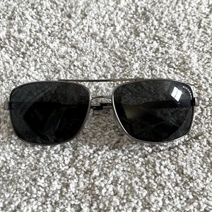 Burberry Men's BE3074 Gunmetal Pilot Sunglasses 63mm